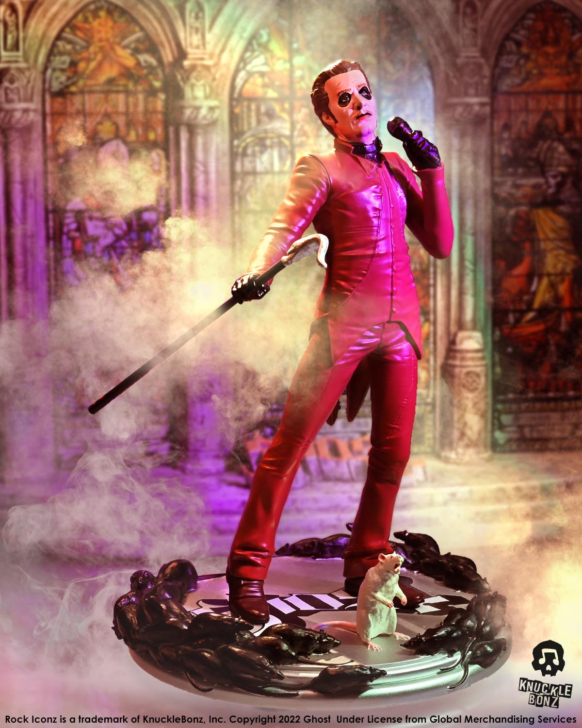 Ghost Cardinal Copia Red Tuxedo (Variant) KnuckleBonz Statue